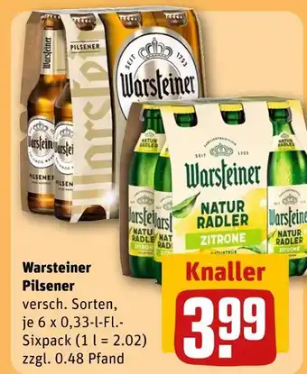 REWE Warsteiner warsteiner pilsener Angebot