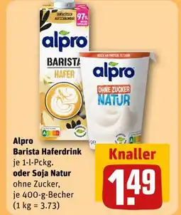 REWE Alpro barista haferdrink Angebot