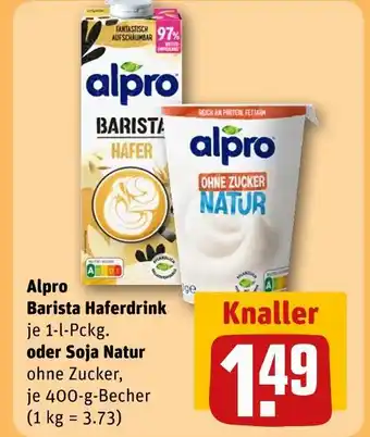 REWE Alpro barista haferdrink Angebot