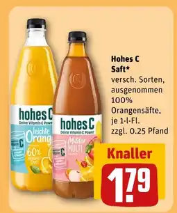 REWE Hohes c leichte orange Angebot