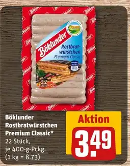REWE Böklunder rostbratwürstchen premium classic Angebot