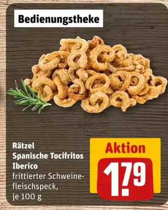 REWE Rätzel spanische tocifritos iberico Angebot