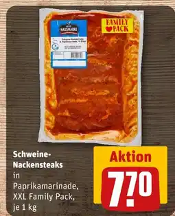 REWE Hausmarke schweine-nackensteaks Angebot