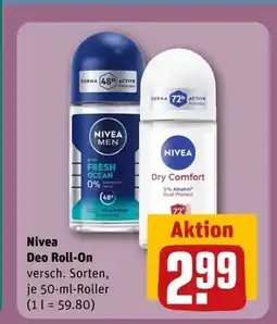 REWE Nivea deo roll-on Angebot