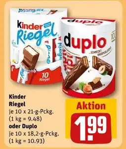 REWE Kinder riegel Angebot