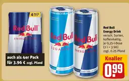 REWE Red bull energy drink Angebot