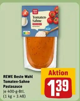 REWE Rewe beste wahl tomaten-sahne pastasauce Angebot