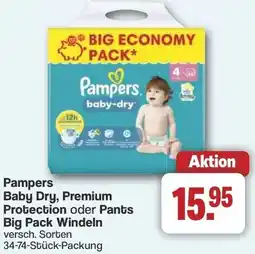 Famila Nord West Pampers Baby Dry, Premium Protection oder Pants Big Pack Windeln Angebot