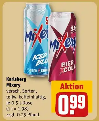 REWE Karlsberg mixery iced blue Angebot