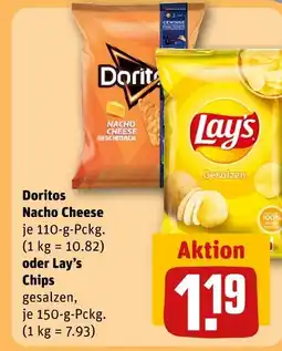 REWE Doritos nacho cheese Angebot