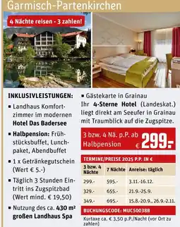 REWE Hotel das badersee Angebot