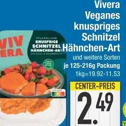 Edeka Vivera veganes knuspriges schnitzel hähnchen-art Angebot