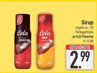 Edeka Gut & günstig cola zero sirup Angebot