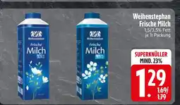 Edeka Weihenstephan frische milch 1,5% fett Angebot