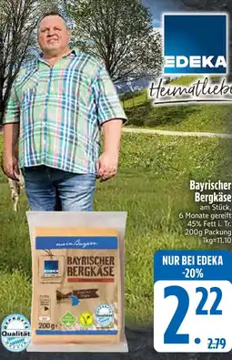 Edeka Edeka bayrischer bergkäse Angebot