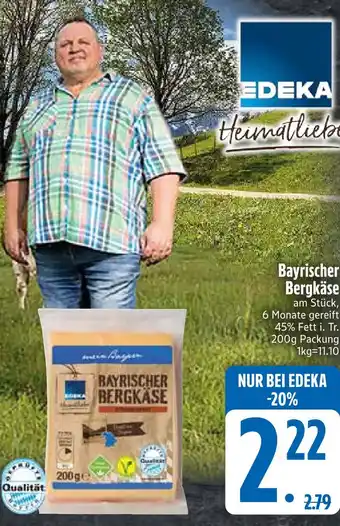 Edeka Edeka bayrischer bergkäse Angebot