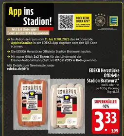 Edeka Edeka herzstücke offizielle stadion bratwurst weiß Angebot