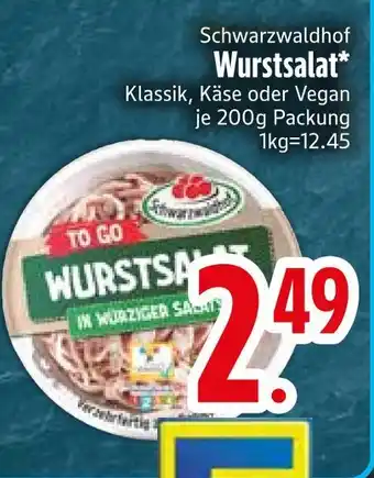 Edeka Schwarzwaldhof wurstsalat klassik Angebot