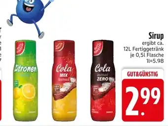 Edeka Gut&günstig sirup zitronen Angebot