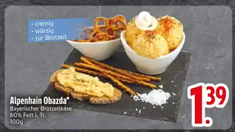 Edeka Alpenhain obazda bayerischer brotzeitkäse Angebot