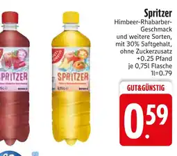 Edeka Spritzer himbeer-rhabarber-geschmack Angebot