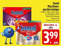 Edeka Somat maschinengeschirrreiniger pulver Angebot