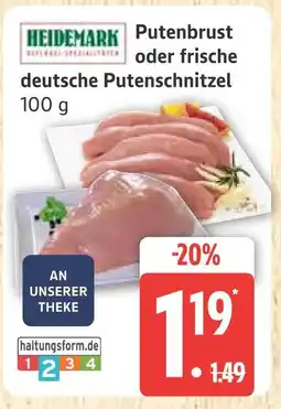 Marktkauf Heidemark putenbrust Angebot