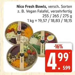 Marktkauf Nico fresh bowls vegan falafel Angebot