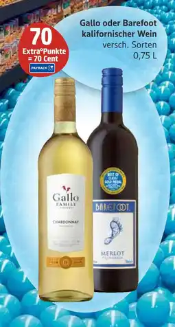 Marktkauf Gallo oder barefoot kalifornischer wein Angebot