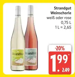 Marktkauf Strandgut weinschorle weiß Angebot