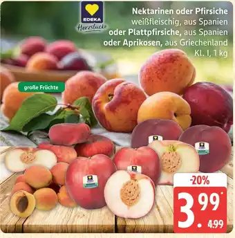 Marktkauf Edeka herzstücke nektarinen oder pfirsiche Angebot