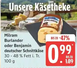 Marktkauf Milram burlander deutscher schnittkäse Angebot