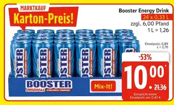 Marktkauf Booster energy drink Angebot