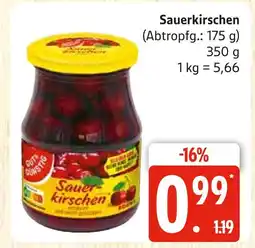 Marktkauf Gut & günstig sauerkirschen Angebot