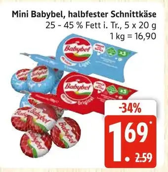 Marktkauf Babybel mini babybel, halbfester schnittkäse Angebot