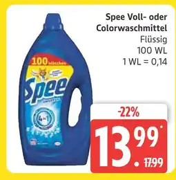 Marktkauf Spee voll- oder colorwaschmittel Angebot