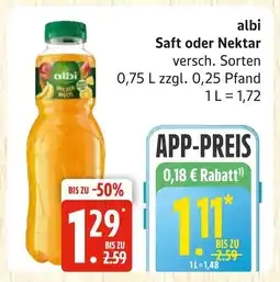 Marktkauf Albi saft oder nektar Angebot