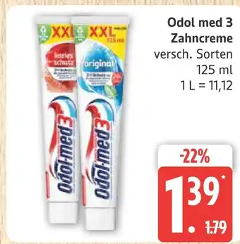 Marktkauf Odol med 3 zahncreme karies schutz Angebot