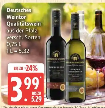Marktkauf Deutsches weintor qualitätswein dornfelder Angebot