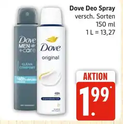 Marktkauf Dove deo spray original Angebot