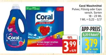 Marktkauf Coral waschmittel pulver Angebot
