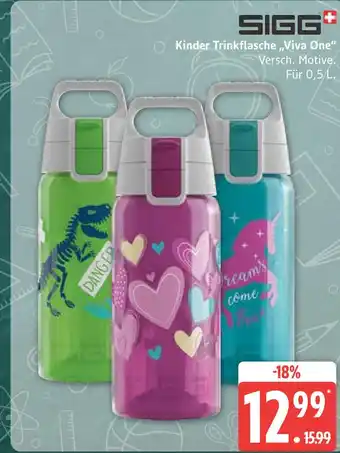 Marktkauf Sigg kinder trinkflasche 'viva one' dinosaurier Angebot