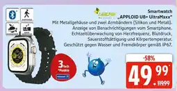 Marktkauf Leicke smartwatch applioid u8+ ultramaxx Angebot