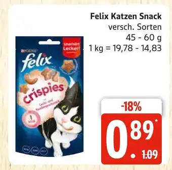 Marktkauf Felix katzen snack Angebot