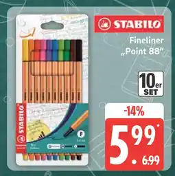 Marktkauf Stabilo fineliner point 88 Angebot