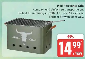 Marktkauf Grill king mini holzkohle-grill Angebot