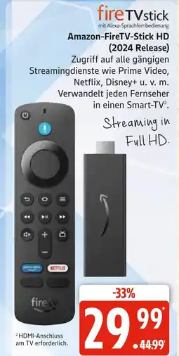 Marktkauf Amazon firetv-stick hd (2024 release) Angebot