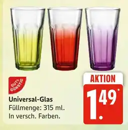 Marktkauf Gut & günstig universal-glas Angebot