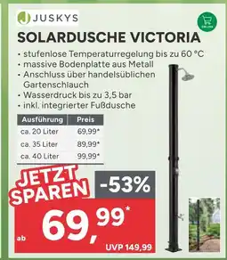 Marktkauf Juskys solardusche victoria ca. 20 liter Angebot