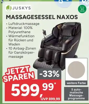 Marktkauf Juskys massagesessel naxos Angebot